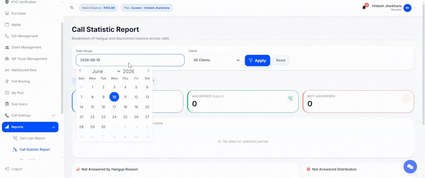 Call Log Defaults & Filters